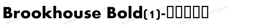 Brookhouse Bold(1)字体转换